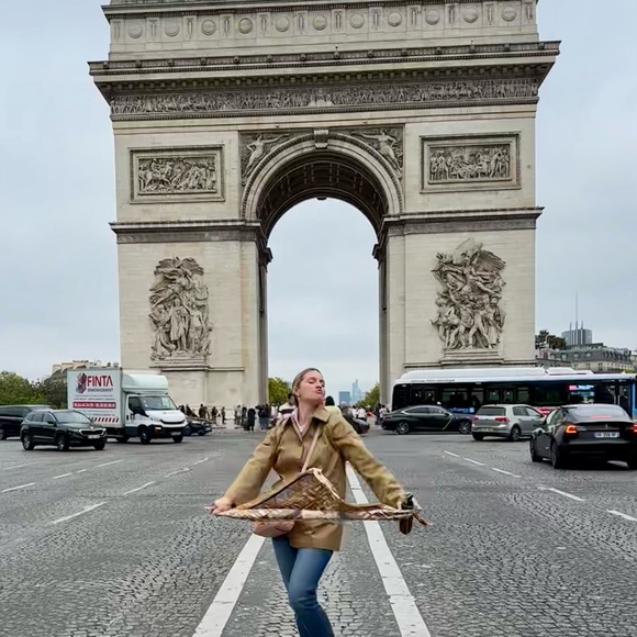 Sezane Carter Trench Coat with Plaid Lining - Picture 8 of 10